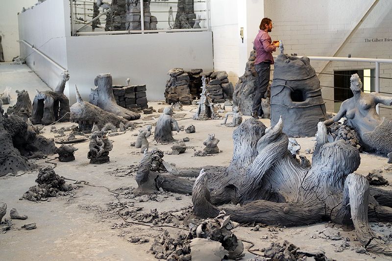 Helping-Urs-Fischer-At-MOCA-1