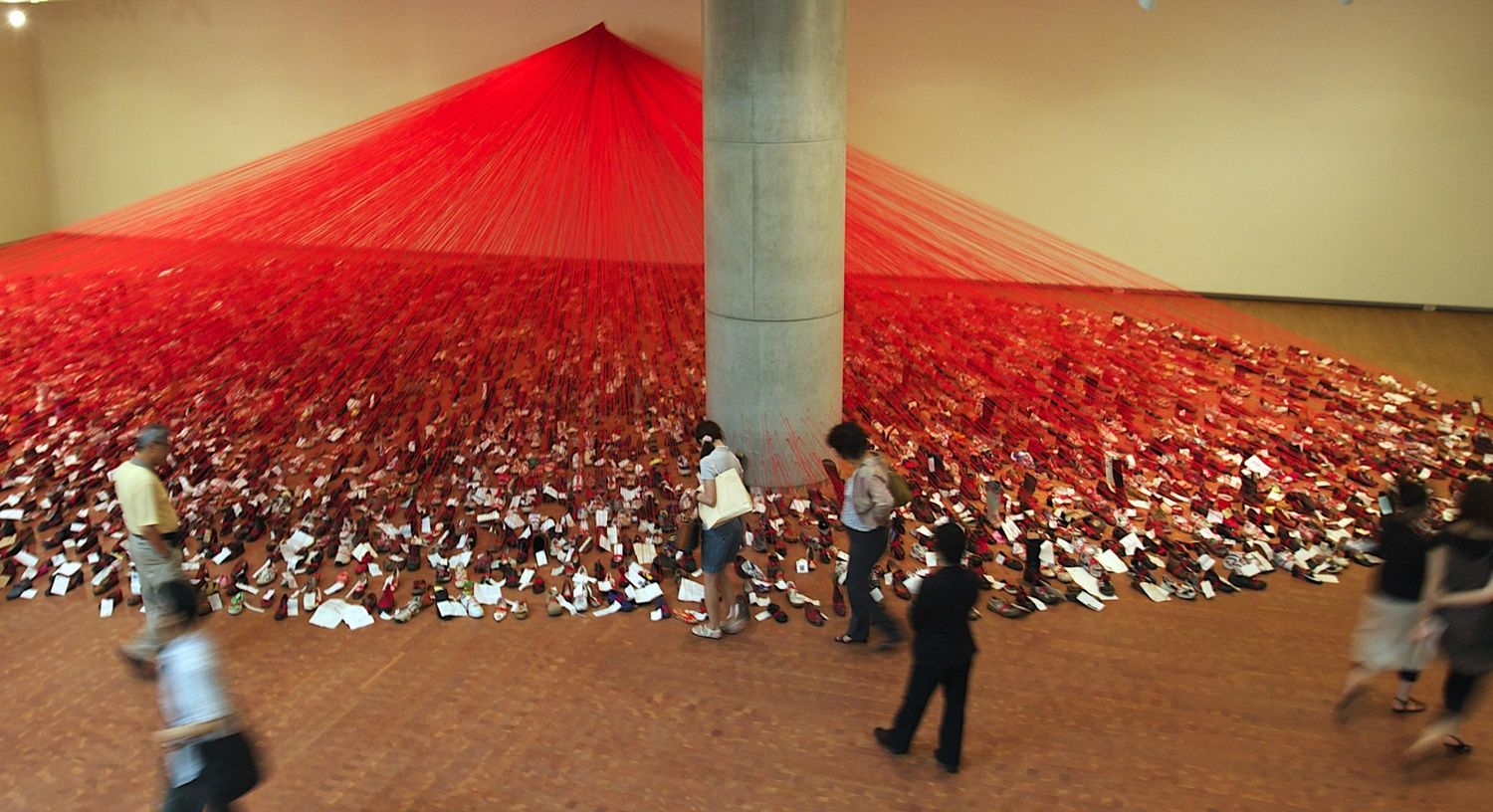 Chiharu Shiota--Over The Continents, installation view