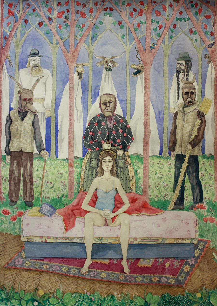 Mamurluk, 2013., 100x75cm, akvarel na papiru-ZA KATALOG i ZA ARTPRINT
