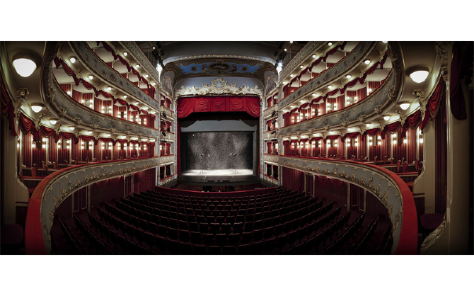W-Renata Poljak - Staging Actors Staging Beliefs Set photograph- 2012 C-Print- 78.7 in x 35.4 in 200 x 90 cm