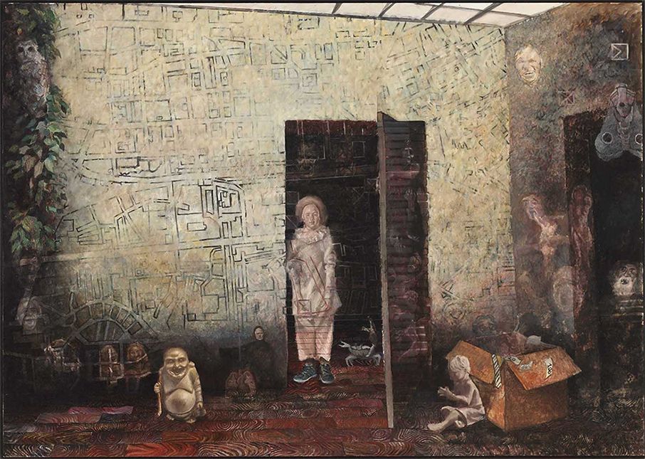 5 “Phobia it is”, oil on mediapan, 120 x 170 cm, 2013