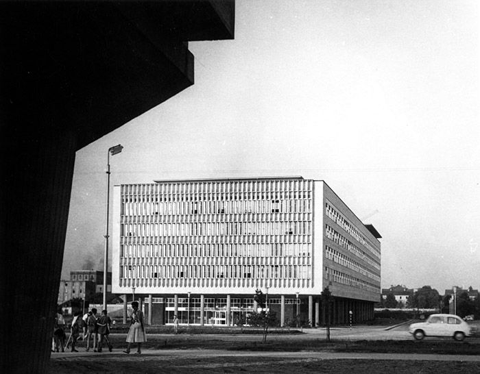 Pogled na Gradsku vijećnicu, Kazimir Ostrogovic kraj 1950-ih, izvor ATD MSU Grad Zagreb