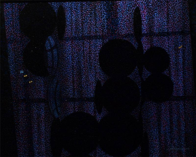 Mrak muzeja-OCEKIVANJE, ulje na lesonitu 107x85 cm