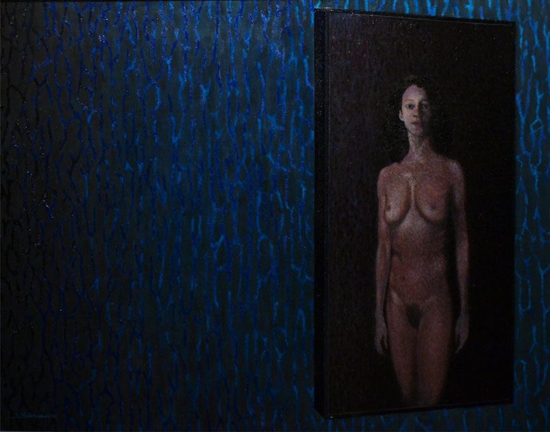 Mrak muzeja-ZID 1 ,ulje na lesonitu 107x83 cm