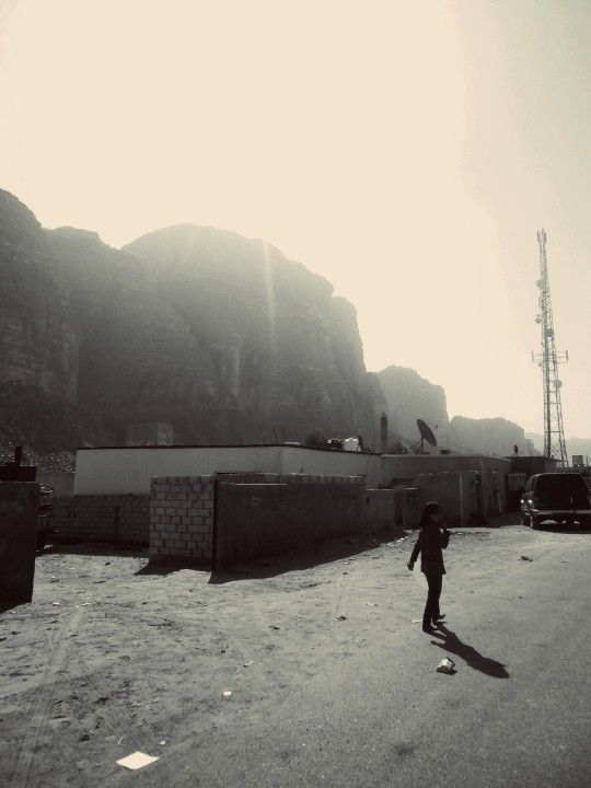 image11-On the streets of Wadi Rum village. Children play freely and enjoy roaming around.