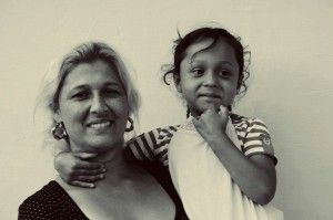 image 3-Raising children is not easy in Shutka, there is a lot of unemployment and poverty still, but most of the parents say it's not that unachievable as many would think - it's a natural thing, and love and will is what counts the most. Mother and her daughter .