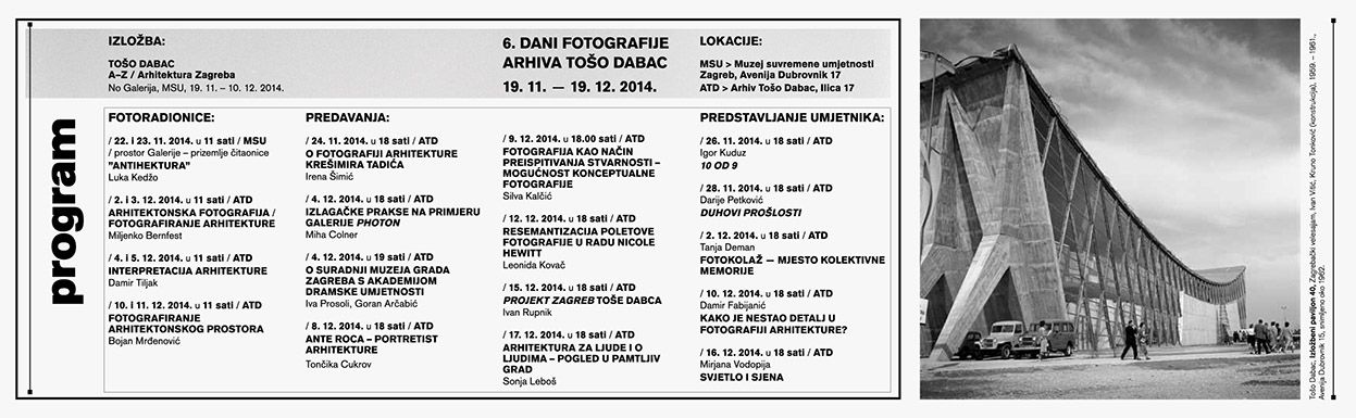 6.dani fotografije Arhiva TD - program