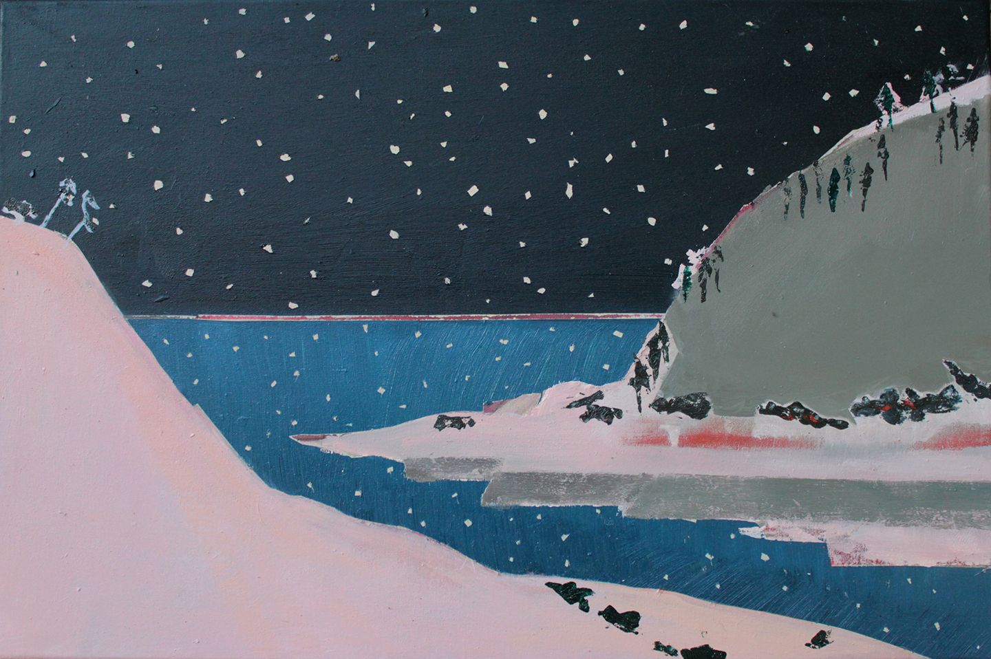 Bez naziva, 33x50 cm, ulje na platnu 2014