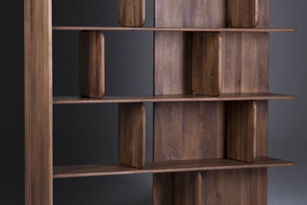 SOFT SHELF (DETAIL) IN WALNUT, NATURAL OIL A03, 200x160x40 cm