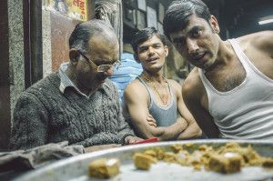 Shop owner and workers