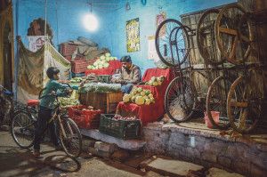 Market scene