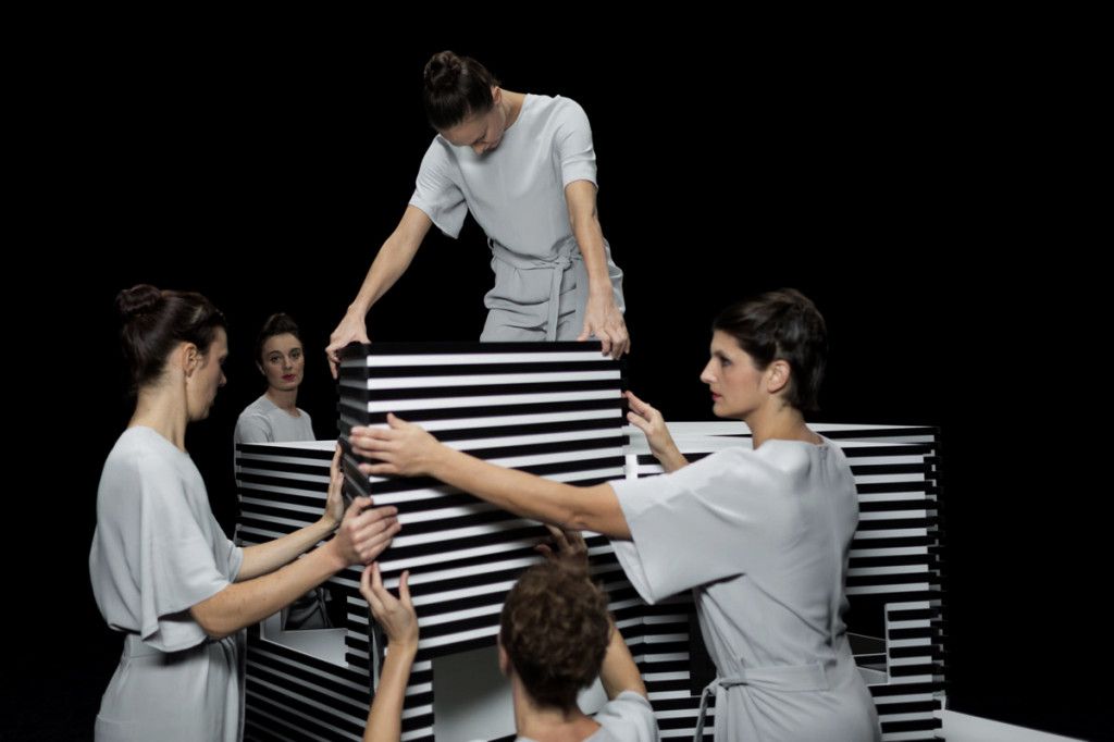 Jasmina Cibic production still from The Pavilion (2015)