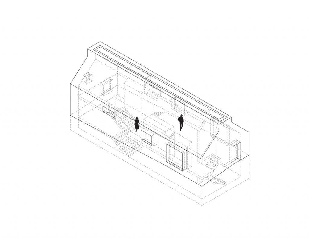 CHIMNEY HOUSE_axonometry