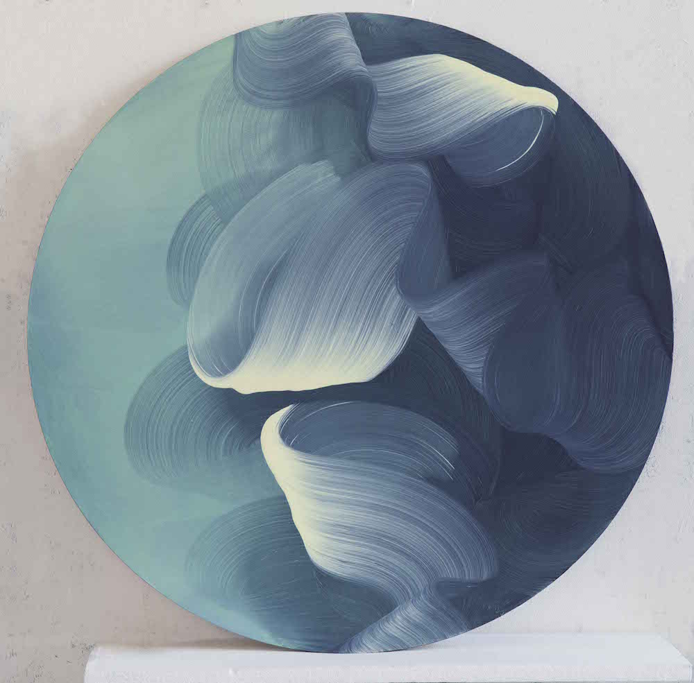 yellow-swirls-oil-on-wood-100cm-x-100cm